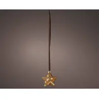 Décoris Lumineo Micro LED ster Lampe - 20 cm - 15 LED lampjes - Bruin