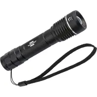 Brennenstuhl LuxPremium TL 601 LED-Taschenlampe, 600 Lumen, stufenloser Fokus, Aluminium, IP67, 137 mm, schwarz