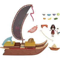 Ginza.se Disney Vaiana 2 Spielzeuge, Vaianas Abenteuerkanu-Spielset mit 1 kleinen Puppe, 1 Kanu und 10 Zubehörteilen, Aktion/Abenteuer, 3 Jahr(e), Mehrfarbig, Kunststoff