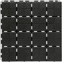 Prosperplast Beetplatten »Easy Square«, Bodenplatten mit 40x40 cm, rutschfest, Klicksystem