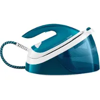 Philips PerfectCare Dampfbügelstation, Keramikbügelsohle, 120 g/min, 6.0 bar, 2400 W, Blau (GC6840/20)