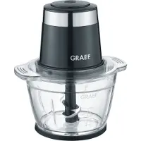 Graef CH502EU, Schwarz, Käse, Fruits, Fleisch, Gemüse, Edelstahl, Glas, 1 l, 500 W