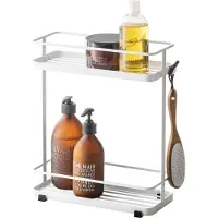 Yamazaki Bad Regal Tower Metall weiß klein platzsparend für Badezimmer