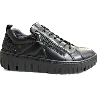 Waldlaufer Schnürhalbschuhe in schwarz, Gr. 4