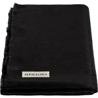 Alpaca Loca Damen Schals Slim Scarf - Zwart - Größe ONESIZE