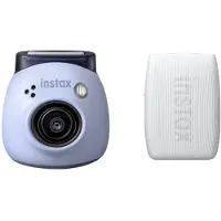 Fujifilm INSTAX PAL Digitalkamera, Lavendelblau + Drucker mini Link 3, Lehmweiß