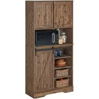 SoBuy FSB87-N Sideboard mit Schiebetüren Kommode Schrank Küchenschrank Flurschrank Beistellschrank Lowboard TV-Schrank Natur