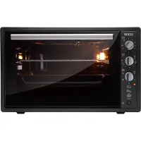 Sogo Elektrischer Ofen 70L 1840W Grau‐Schwarz mit 6 Garfunktionen und Doppelglastür für Gleichmäßige Wärmeverteilung