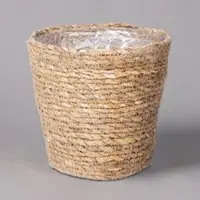 Pflanzen-Kölle Seegraskorb 'Maki', natur, ca. Ø 13 cm, 3 Stück