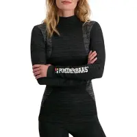 Poederbaas Funktionsshirt Technical Thermo L/S Damen Black-S