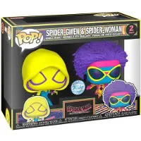 Funko POP! Pop! Marvel: 2er-Pack: Spider-Man: A Across the Spider-Verse – Spider-Gwen & Spider-Woman (Blacklight-Exklusivausgabe)