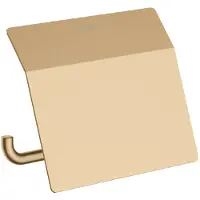 Hansgrohe AddStoris Toilettenpapierhalter mit Deckel 15 3x11 6x8 6 cm Gebürstete Bronze