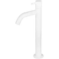 Differnz Wastafelkraan - Koudwaterkraan - Hoog - 28.5 x 11.5 cm - Mat wit (30.415.56)