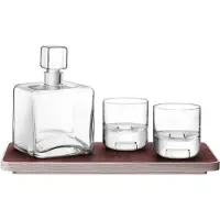 LSA International Whisky Set L.S.A. Cask mit Tablett 1240 ml (3-teilig)