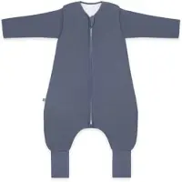 Emma & noah Winter-Sleepoverall Essential mit abnehmbaren Ärmeln und Umschlag-Füßchen 3.5 TOG, blau, 110