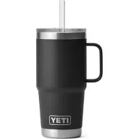 Yeti Coolers - Rambler Straw Mug - Isolierbecher Gr 739 ml grau/schwarz