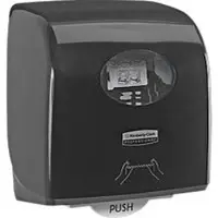 Kimberly Clark Kimberly-Clark Aquarius Rollenhandtuchspender Slimroll 7956, für stark frequentierte Bereiche, schwarz