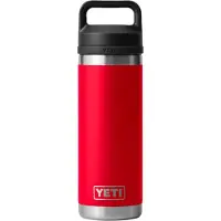 Yeti Rambler Bottle 18oz Chug Cap, Rescue Red, Thermosflasche mit Trinkverschluss, 532 ml