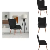 vidaXL Relaxsessel Schwarz Samt - Sessel
