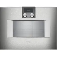 GAGGENAU BS451111 - Serie 400 Dampfbackofen, 5 Jahre Garantie, Türanschlag: links, Edelstahl-hinterlegte Vollglastür, 60 x 45 cm