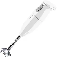 Bamix Cordless PLUS, Pürierstab, 200 W, Edelstahl, Weiß