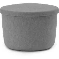 Normann Copenhagen Versteckter Aufbewahrungshocker, grau, klein