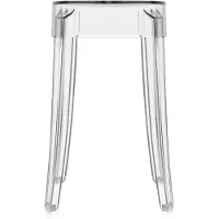 Kartell Hocker Charles Ghost transparent, Designer Philippe Starck, 46 cm