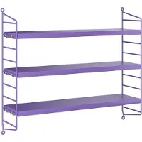 String Furniture Pocket modulares Regalsystem Violett/Violett
