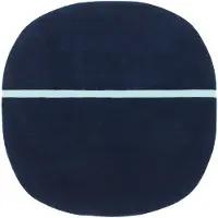 Normann Copenhagen Oona-Teppich 140x140cm blau
