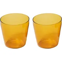 Nine - Milk Trinkglas, gelb (2er-Set)