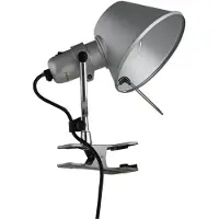 Artemide Tolomeo Pinza LED Wandleuchte Alu 3000K - , Tolomeo Pinza, dimmbar, Metallisch, für Wohnzimmer, Metall, Design