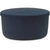 Normann Copenhagen Versteckter Stauraumhocker, stahlblau, groß