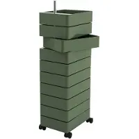 Magis 360° Rollcontainer mit 10 Fächer, grün