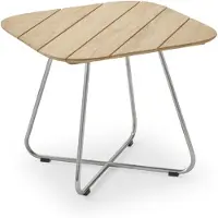 Skagerak Fritz Hansen - Lilium Lounge Tisch 60 x 60 cm, Teak / Edelstahl