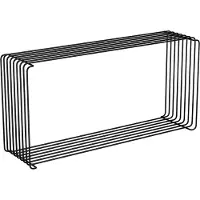 Montana Panton Wire Erweitertes Regal Schwarz 70 cm x 18,8 cm