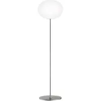 Flos Glo-Ball F3 Stehleuchte - , GLO-BALL, dimmbar, Metallisch, für Wohnzimmer, Glas, Design