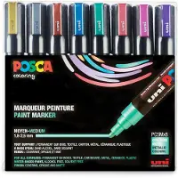 Posca Filzstifte - PC-5M - 8 st. - Metallic Mehrfarbig - - One Size - Filzstifte