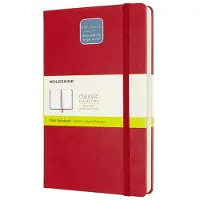 Moleskine Classic Hard Cover Notebook Expanded Red Plain
