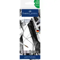 Faber-Castell Filzstifte - Grau - 6 st. - - One Size - Filzstifte
