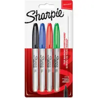 Sharpie Fine Marker 4er-Pack Basic