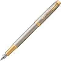 Parker IM Premium Silver/Gold Füllfederhalter Fine