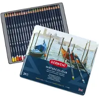 Derwent Aquarellstift Mit Metallbox 24 Einheiten
