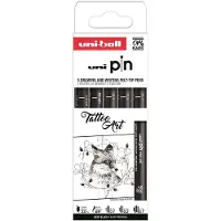 Uni Pin Fineliner 5er-Set Tattoo Art