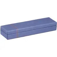 Rhodia 318878C, Hartschalenetui für Stifte, Kunstleder, Blau, Einfarbig, 210 mm, 55 mm