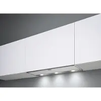 Falmec Flachlüfter Move, 120 cm, Edelstahl, Glas weiß 101662