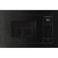 Kuppersbusch Kueppersbusch M 6120.0 Mikrowelle mit Einbaurahmen, Schwarz, 800 Watt, 20 l Volumen, 48,5 cm Breite, Grillfunktion
