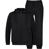 JP 1880 Sweatjacke in schwarz | Gr.: 8XL