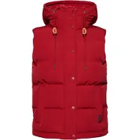 Superdry für Damen. W5010907A Steppweste mit Kapuze Everest rot (S), Lässig, Nylon, Nachhaltig