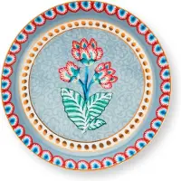 Pip studio Teespitzen-Set Flower Festival Light Blue 9 cm (Set von 6)