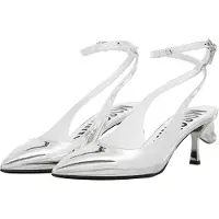 Moschino Sweetheart Slingback Pump Silver Größe: 38 | Pumps Outlet | Damen | Grau